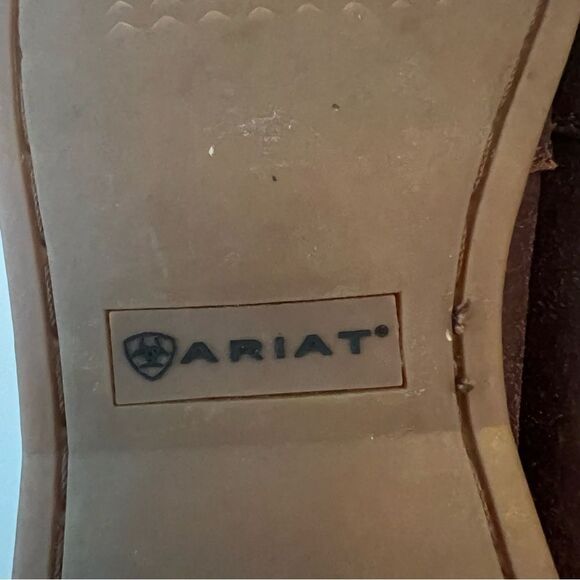 Ariat Burgundy Leather Boat Shoe Loafer - Picture 8 of 10